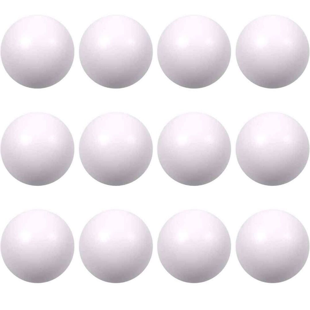 12 Pcs White Foam Ball Squeeze